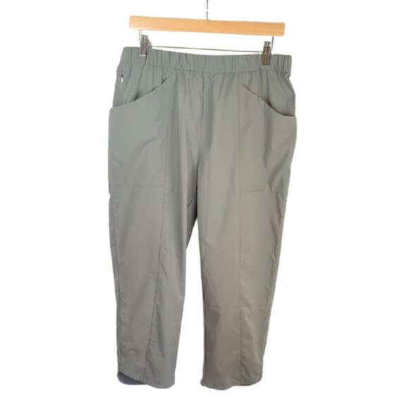 Patagonia W's High Spy Cropped Pants 50+ UPF in Light Gray l Size Large - Picture 2 of 8